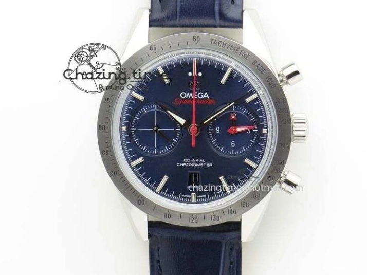 0306 TechFriendly SpeedMaster MoonWatch SS OMF 1:1 Best Edition Black Red Dial On SS Bracelet A9300 V 8092